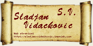 Slađan Vidačković vizit kartica